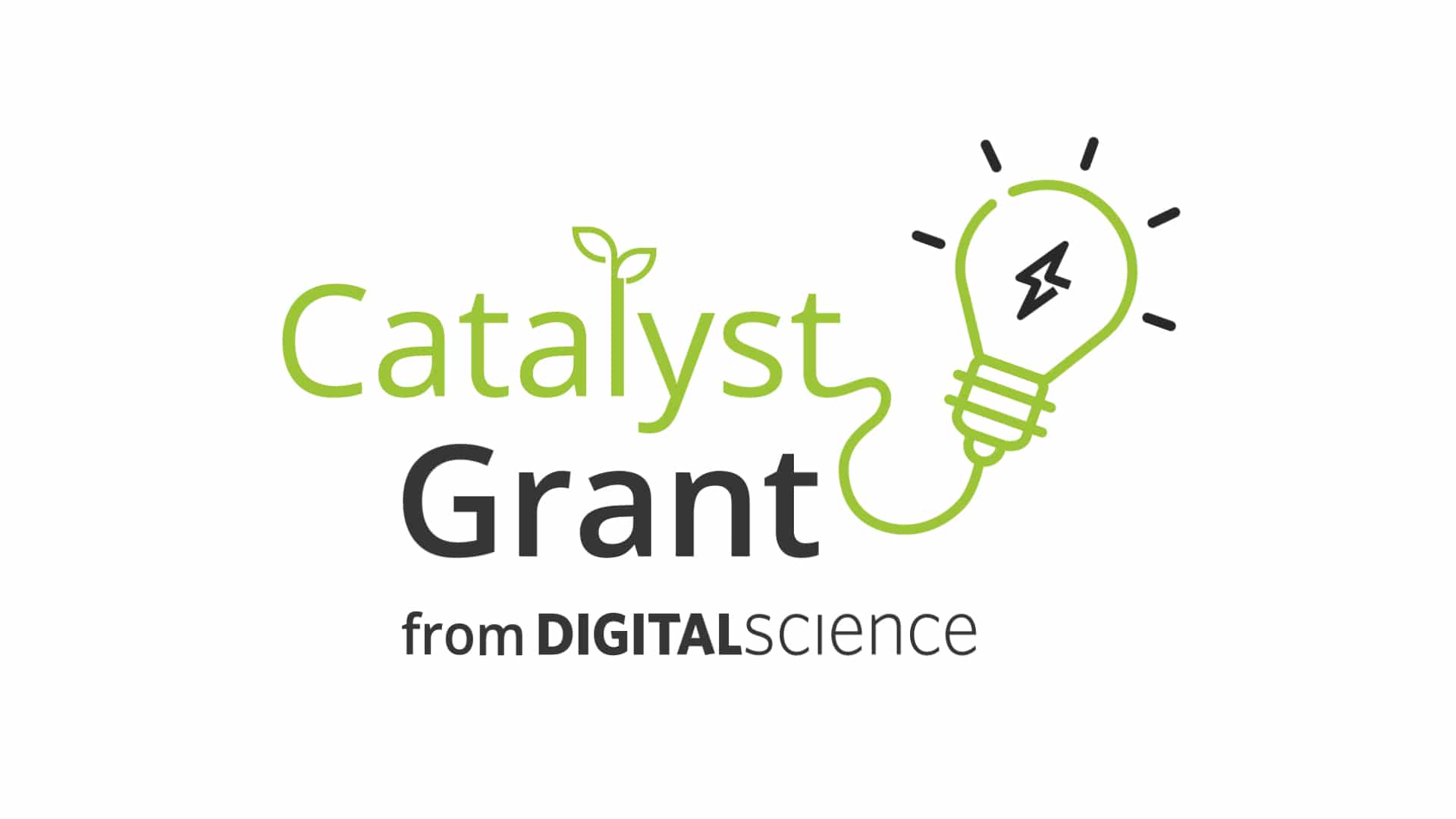 A graphic logo displaying a lightbulb with the text "Catalyst Grant from Digital Science"