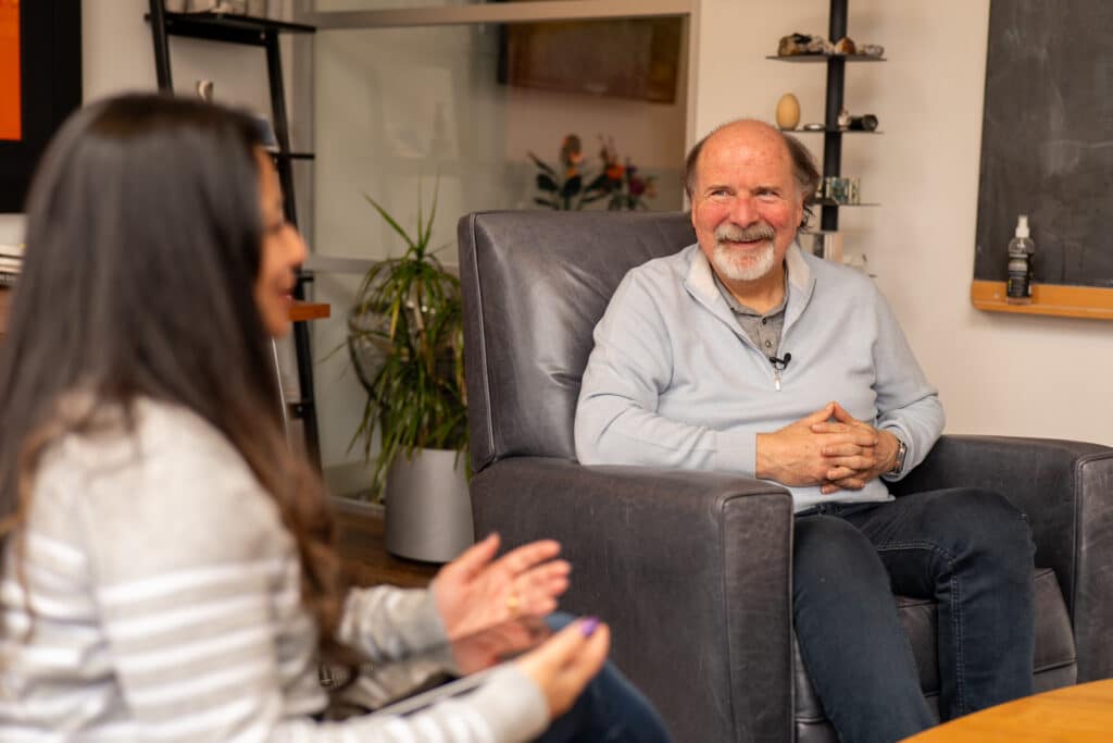 Danny and Suze talking