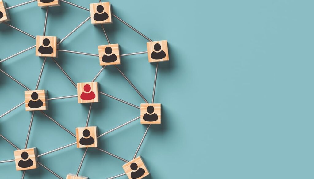 connected blocks as network