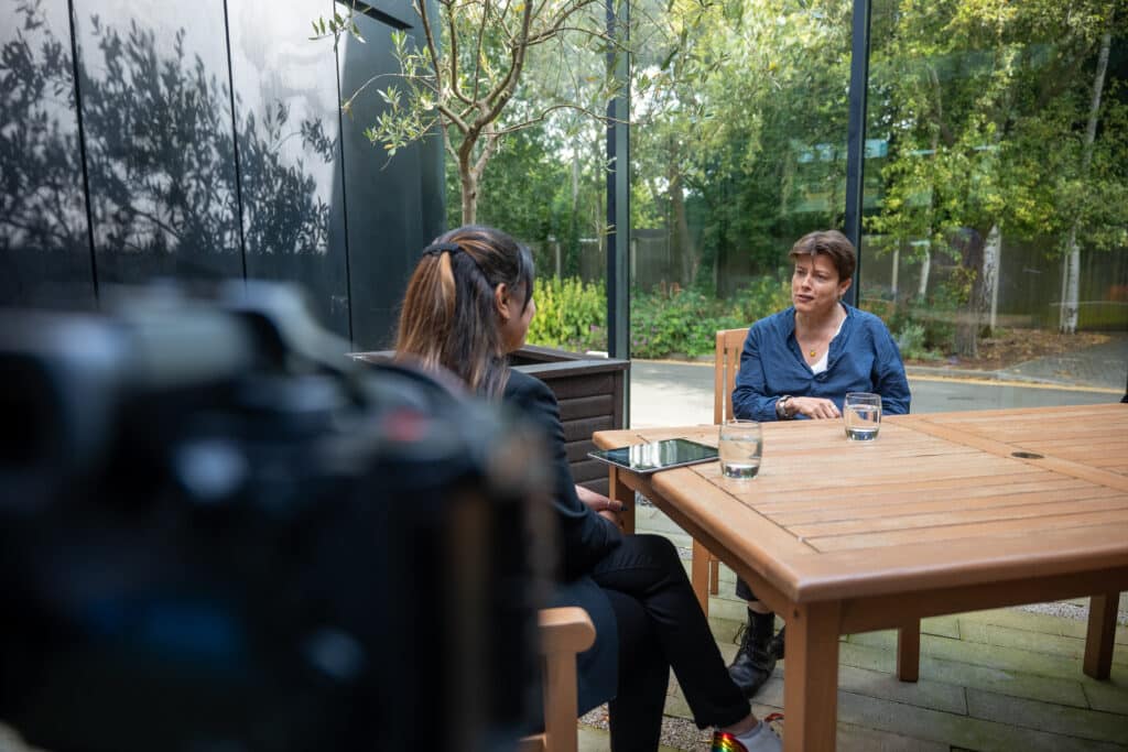 Jenny Reardon and Suze speaking