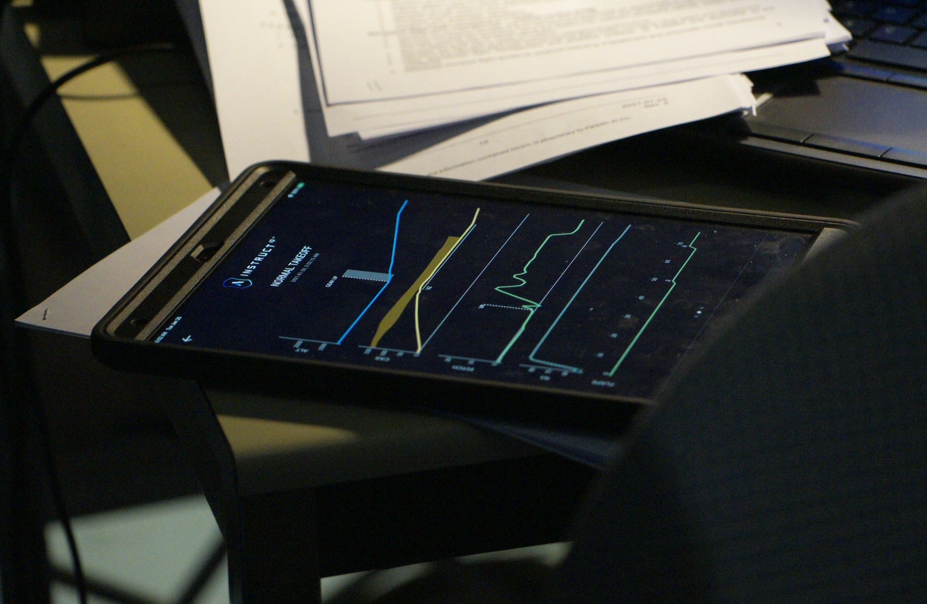 pic of an iPad running Paladin AI’s InstructIQ software