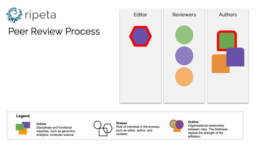 graphic representing ripeta's peer review process