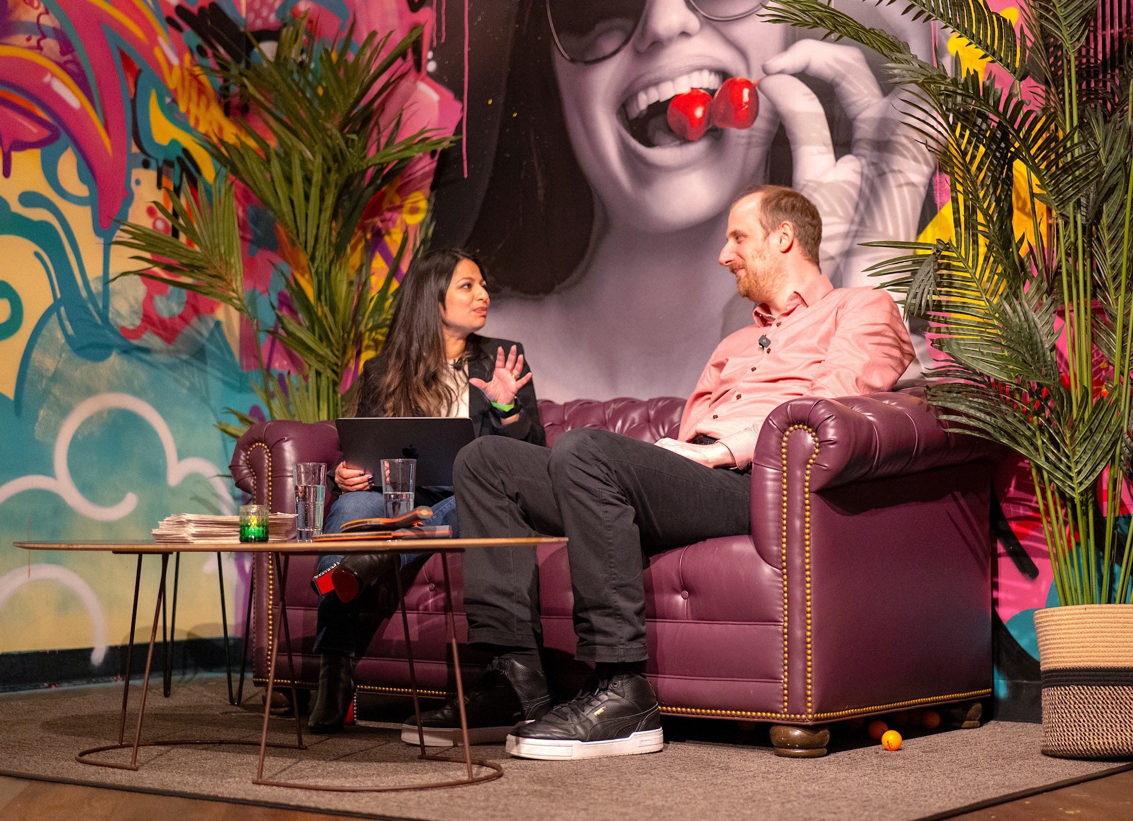 Sebastian Schmidt being interviewed