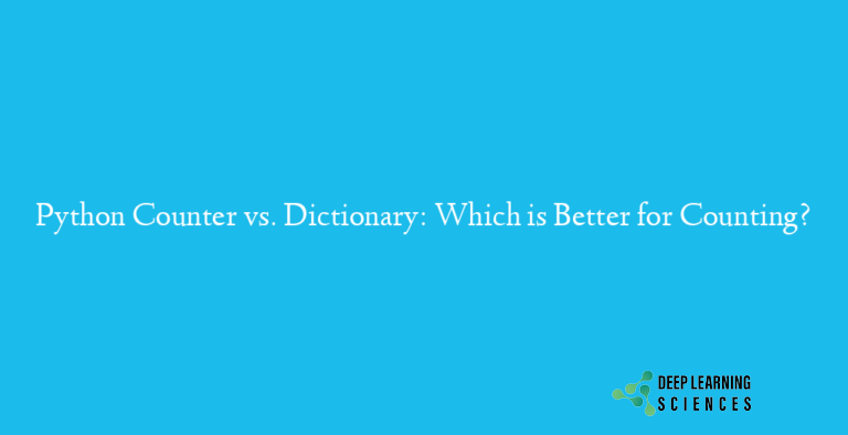 Python Counter vs. Dictionary