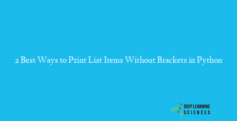 Print List Items Without Brackets in Python