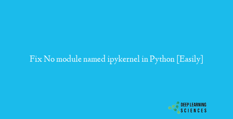 No module named ipykernel